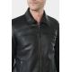 LEATHER JACKET WITH TAILORED COLLAR Tayot