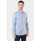 Fancy textured cotton shirt No-iron Straight fit