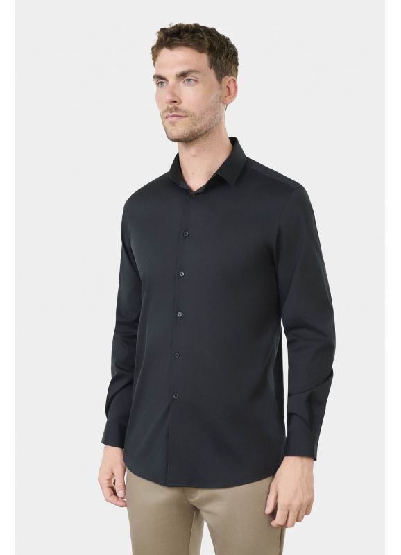 Cotton stretch shirt – Slim fit