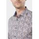 Chemise en popeline de coton à imprimé floral Coupe confortable