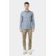 Chemise en popeline de coton à imprimé fantaisie Coupe confortable