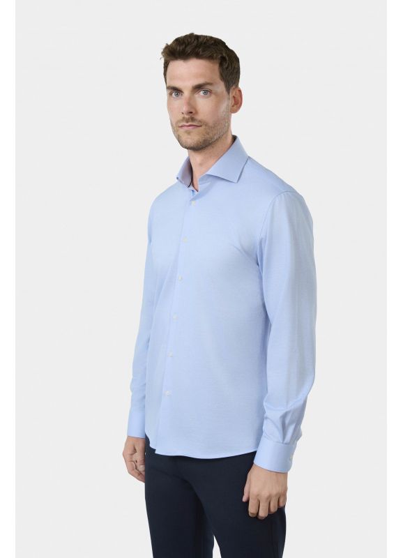 Chemise en jersey premium rayure en biais Coupe confortable