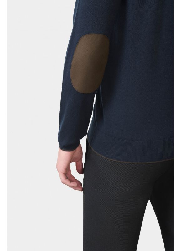 Pull col V coton en coton et cachemire Corki