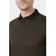 Polo manches longues en maille jacquard Batti