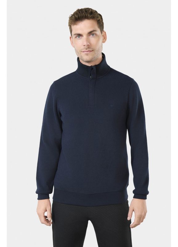 Polo Ribot col montant avec logo brodé