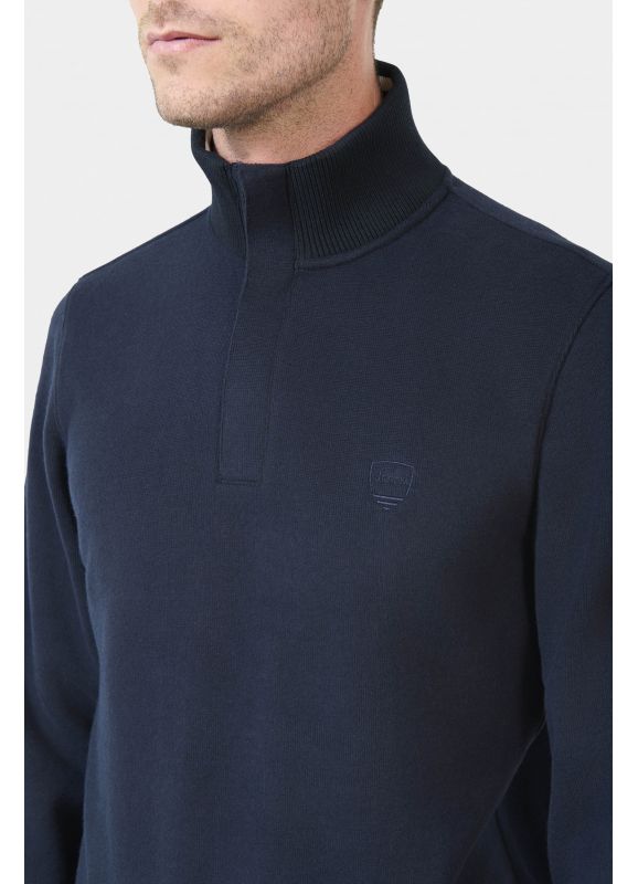 Polo Ribot col montant avec logo brodé