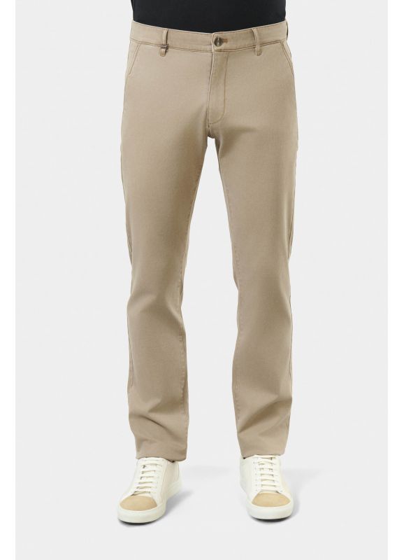 Washed stretch gabardine leisure chinos