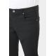 Pantalon cinq poches en tricotine stretch à micro-motif