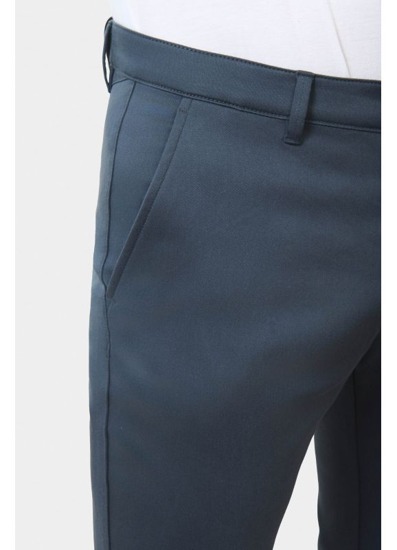 Pantalon de ville en tricotine stretch