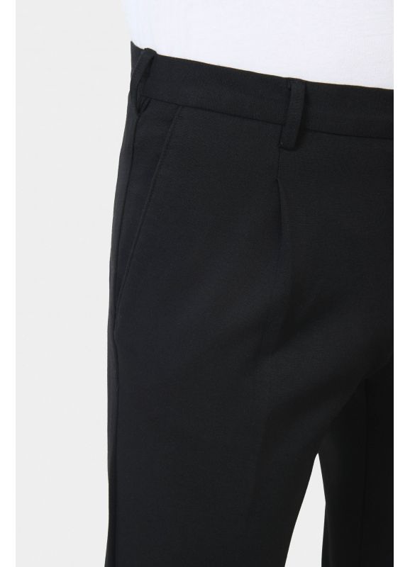 Pantalon à pince en maille technique