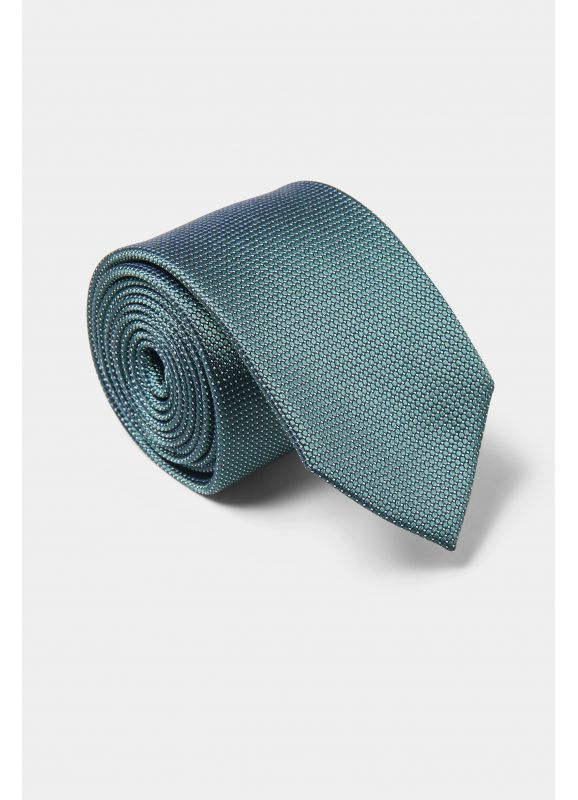 Geometric design jacquard tie