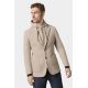 Veste à capuche et plastron amovible en drap de laine