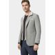 Veste à plastron amovible en tweed faux-uni