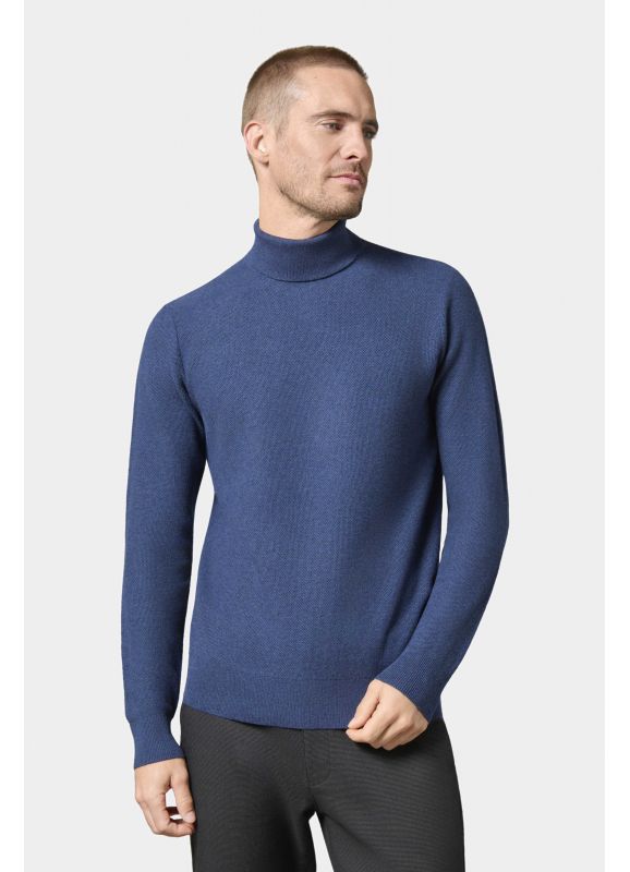 Pull col roulé en coton cachemire Thira