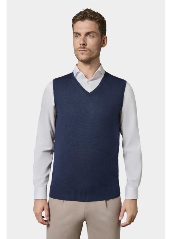 Pull sans manche col V Pilet