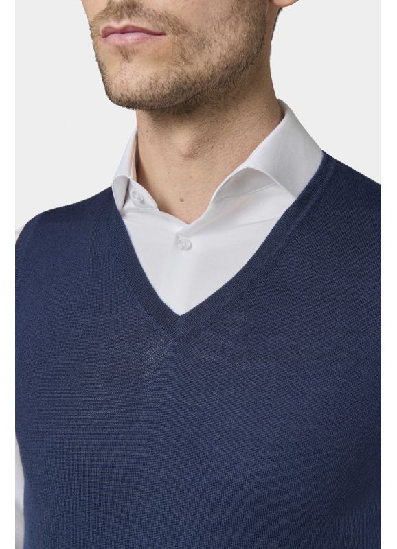 V-neck short-sleeved cardigan Pilet