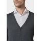 Gilet col V en laine merinos Pablo