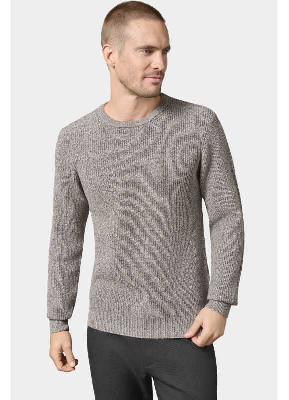 Pull col rond en maille mélangée Marci