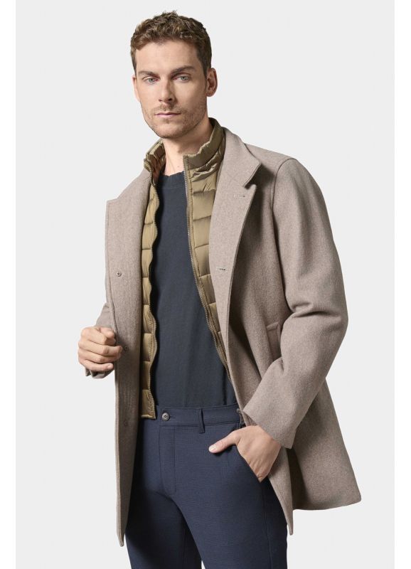 Manteau col officier avec plastron amovible Colaf