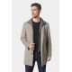 Manteau col tailleur avec plastron amovible en bord-côte Shuty