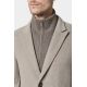 Manteau col tailleur avec plastron amovible en bord-côte Shuty