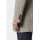 Manteau col tailleur avec plastron amovible en bord-côte Shuty