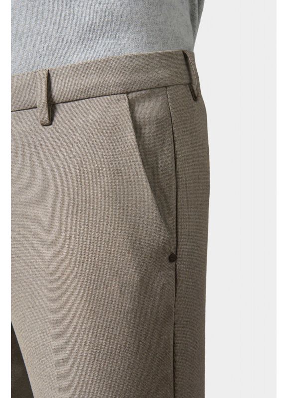 Pantalon minimaliste en sergé stretch faux-uni