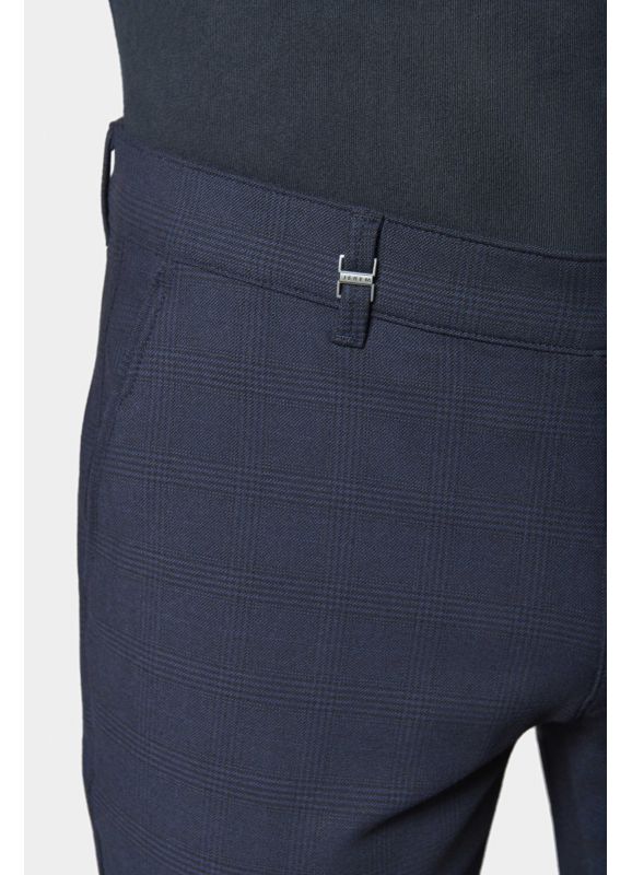 Pantalon de ville en prince de Galles bi-stretch