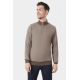 Plain polo with zip high neck