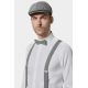 Flannel flat cap
