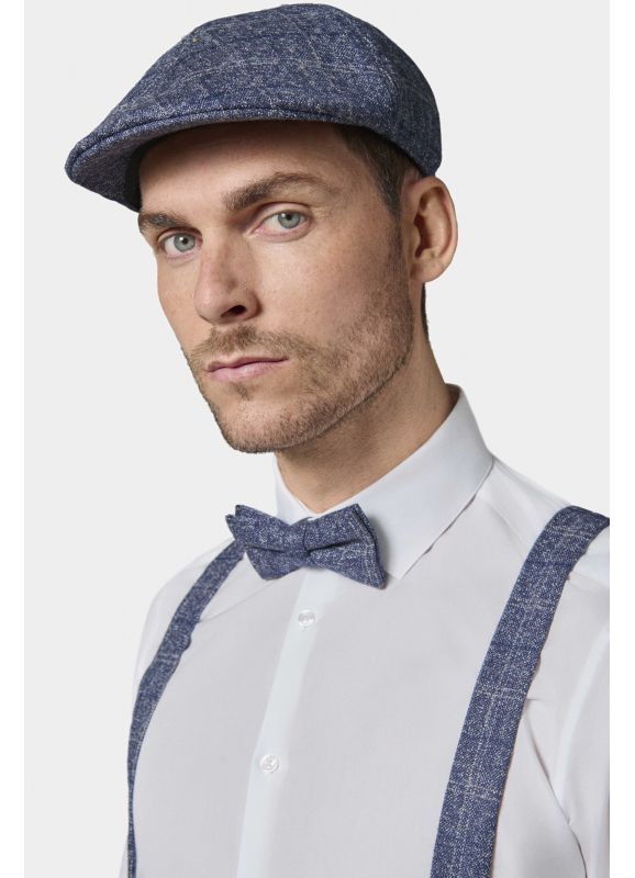 Flannel flat cap