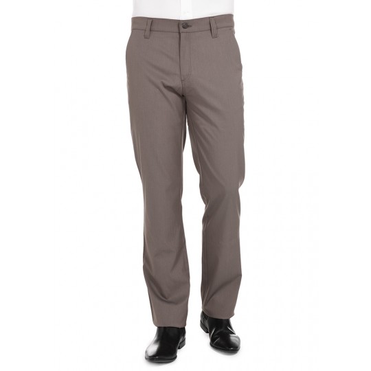 Chino en tissu faux uni Chino en tissu faux uni